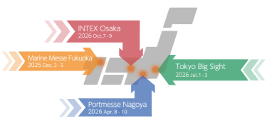 Manufacturing World is held in 4 cities in Japan